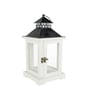 White Rustic Lantern with candle